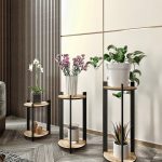 Flower Desk Round - Oak