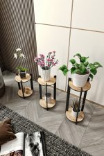 Flower Desk Round - Oak - Image 2