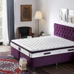 Purple 150x200 cm Double Size Padded Soft Mattress