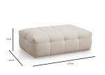 Cady Ottoman - Beige - Image 3