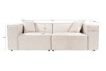 Lora 2 Seater - Light Brown - Image 10