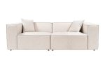 Lora 2 Seater - Light Brown - Image 2