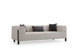 Gio 3 Seater - White - Image 5
