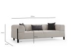 Gio 3 Seater - White - Image 9