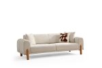 Lyke 3 Seater - Cream - Image 13