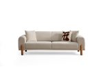 Lyke 3 Seater - Cream - Image 14