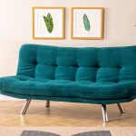 Misa Small Sofabed - Petrol Green